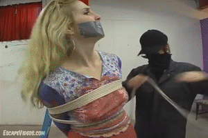 escapevideos.com - Ashley Brooks Tied To Iron Beam thumbnail